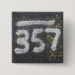 Badge Carré 5 Cm 357 Numéro de Maçon et Numéro d'Ange