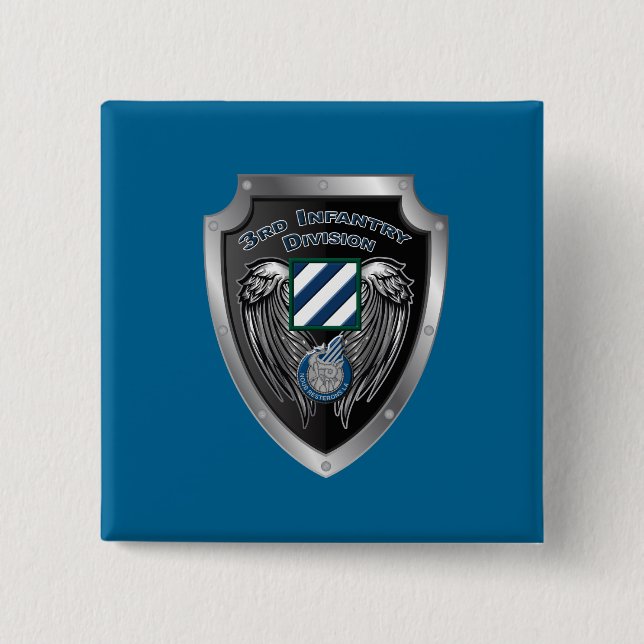 Badge Carré 5 Cm 3e division d'infanterie (Devant)
