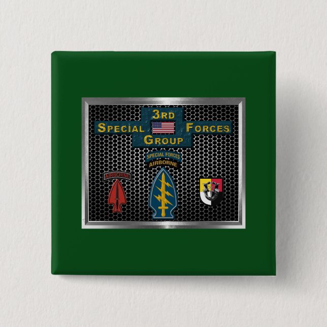 Badge Carré 5 Cm 3e Groupe des opérations spéciales (Devant)