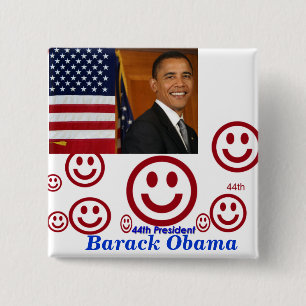 Badge Carré 5 Cm 44e Bouton_Président