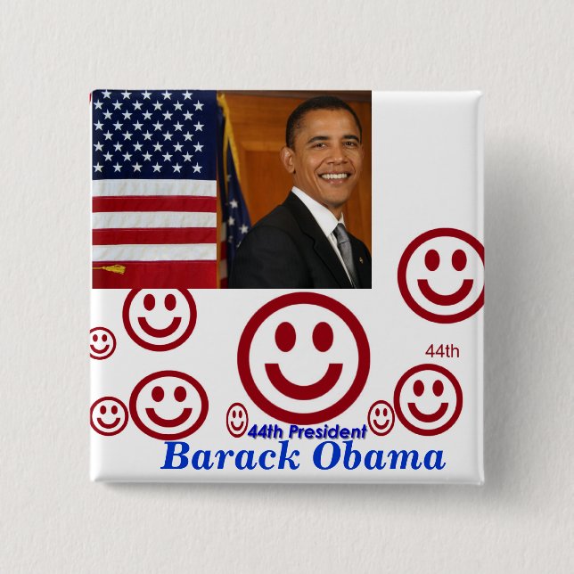 Badge Carré 5 Cm 44e Bouton_Président (Devant)