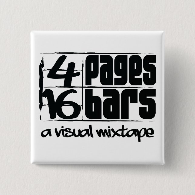 Badge Carré 5 Cm 4 Pages 16 Bars (Devant)