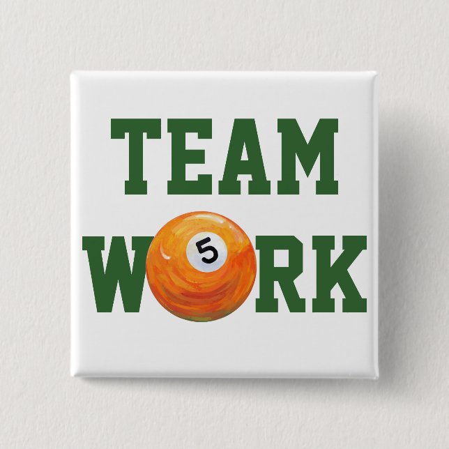 Badge Carré 5 Cm 5 balles (Devant)