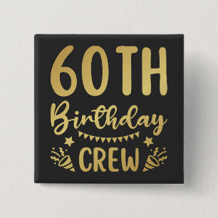 Badge Carré 5 Cm 60e anniversaire de l'équipage 60 Carré de l'équip