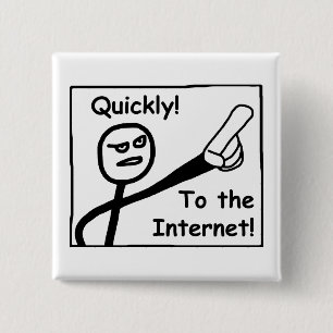 Badge Carré 5 Cm À Internet