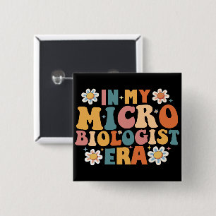 Badge Carré 5 Cm À mon ère de microbiologiste