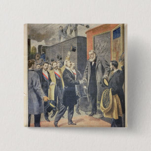 Badge Carré 5 Cm À Paris : l'arrivée du Président Kruger