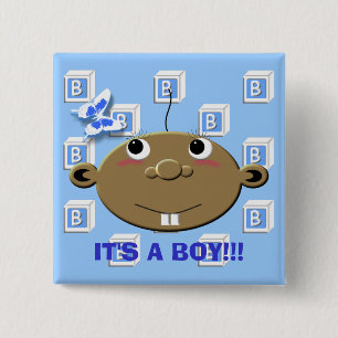Badge Carré 5 Cm AABBlocks-Bouton