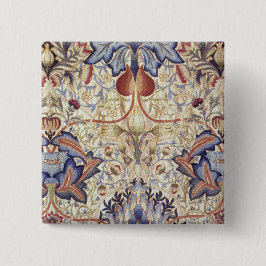 Badge Carré 5 Cm Acanthus (par William Morris)