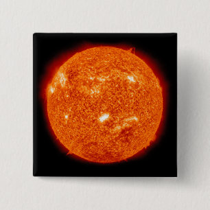 Badge Carré 5 Cm Activité solaire sur le Soleil 2