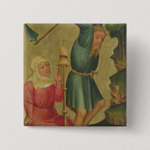 Badge Carré 5 Cm Adam et Ève au travail