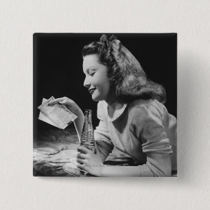 Badge Carré 5 Cm Adolescente