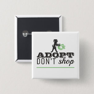 Badge Carré 5 Cm Adopt Don't Shop