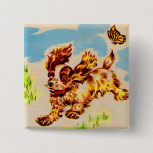 Badge Carré 5 Cm adorable