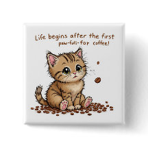 Adorable Café Kitten Mur Art