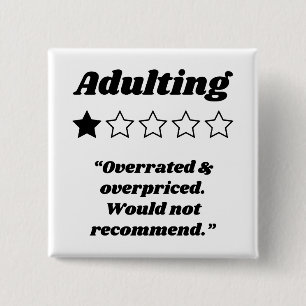 Badge Carré 5 Cm Adulte d'une étoile