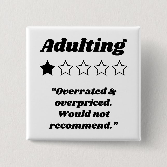 Badge Carré 5 Cm Adulte d'une étoile (Devant)