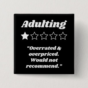 Badge Carré 5 Cm Adulte d'une étoile