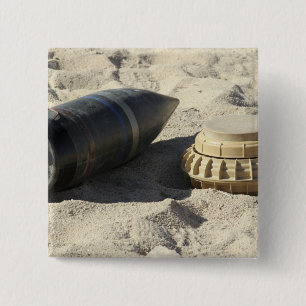 Badge Carré 5 Cm Affichage statique d'une coque de commande convert