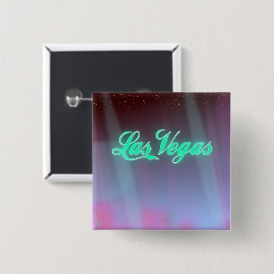Badge Carré 5 Cm affiche de voyage à Las Vegas