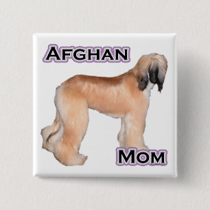 Badge Carré 5 Cm Afghan Mom 4 - Bouton