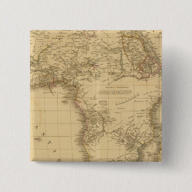 Badge Carré 5 Cm Afrique 11 (Devant)