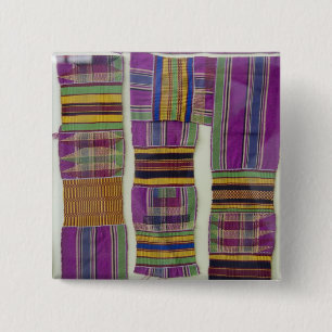 Badge Carré 5 Cm Afrique, Ghana, Accra. Musée national, considéré
