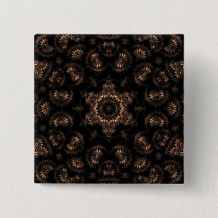 Badge Carré 5 Cm Âge de bronze Mandala
