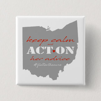 Badge Carré 5 Cm Agir Sur Son Bouton Conseil