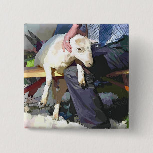 BADGE CARRÉ 5 CM AGRICULTURE