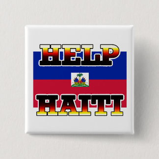 BADGE CARRÉ 5 CM AIDE HAÏTI
