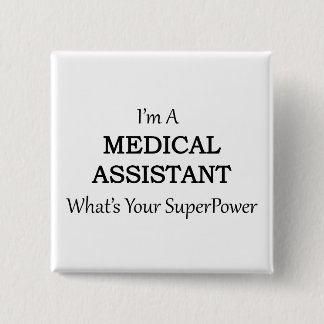 BADGE CARRÉ 5 CM AIDE MÉDICAL