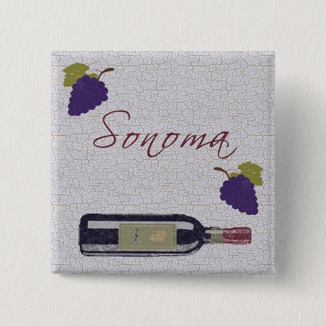 Badge Carré 5 Cm Aimant Sonoma (Devant)