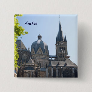 Badge Carré 5 Cm Aix-la-Chapelle