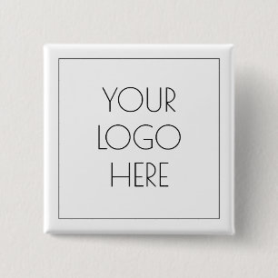 Badge Carré 5 Cm Ajouter votre logo simple