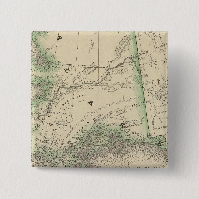 Badge Carré 5 Cm Alaska 9 (Devant)