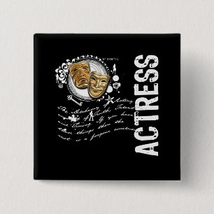 Badge Carré 5 Cm Alchimie d'actrice de l'action