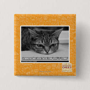 Badge Carré 5 Cm Alerte de Grumpage