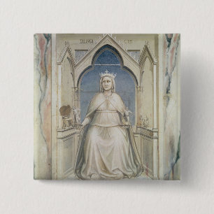 Badge Carré 5 Cm Allégorie de la justice, c.1305
