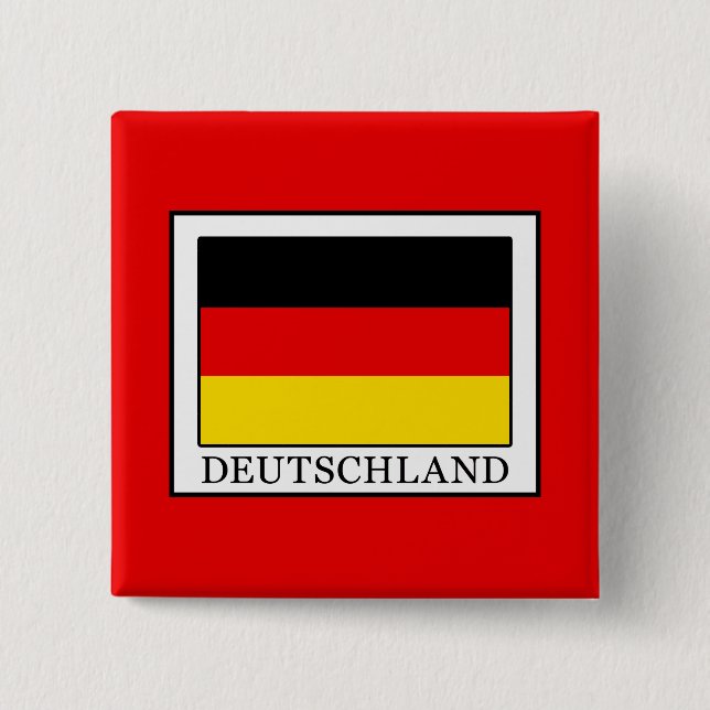 Badge Carré 5 Cm Allemagne (Devant)