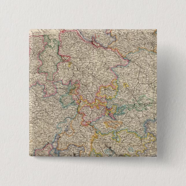 Badge Carré 5 Cm Allemagne de l'Ouest (Devant)