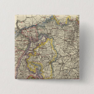 Badge Carré 5 Cm Allemagne et Suisse