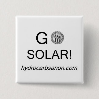 Badge Carré 5 Cm Allez solaire ! Bouton