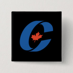 Badge Carré 5 Cm Alternative de logo de Parti conservateur