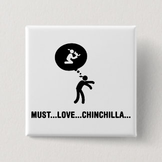 Badge Carré 5 Cm Amant de chinchilla