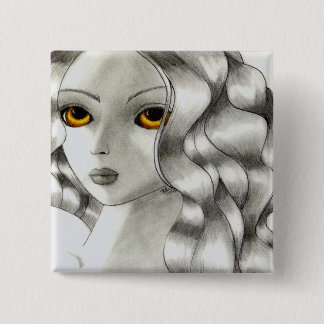 Badge Carré 5 Cm Ambre