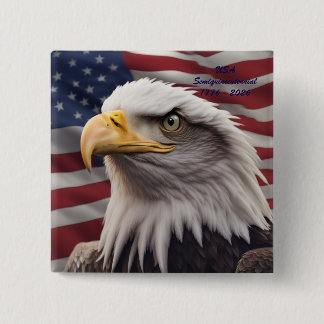 Badge Carré 5 Cm American Eagle Button