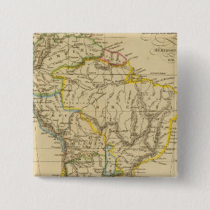 Badge Carré 5 Cm Amérique du Sud 18