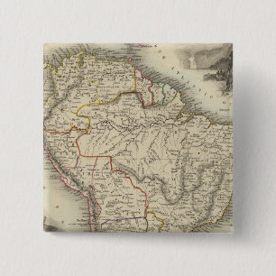Badge Carré 5 Cm Amérique du Sud 35