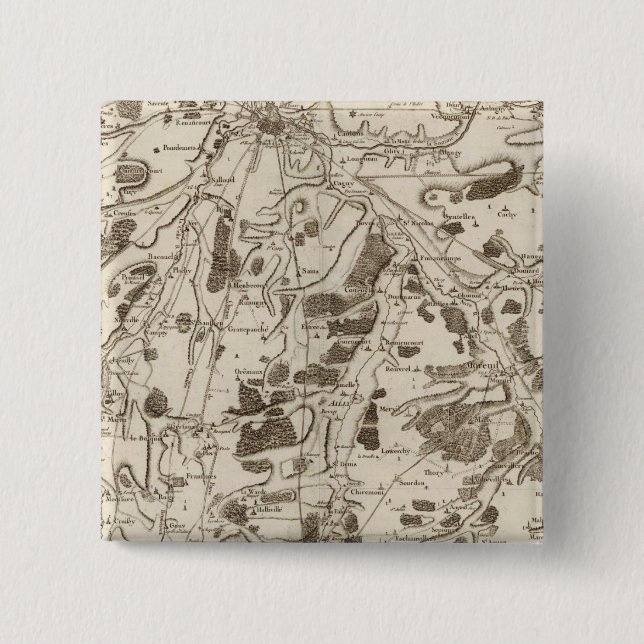 Badge Carré 5 Cm Amiens (Devant)